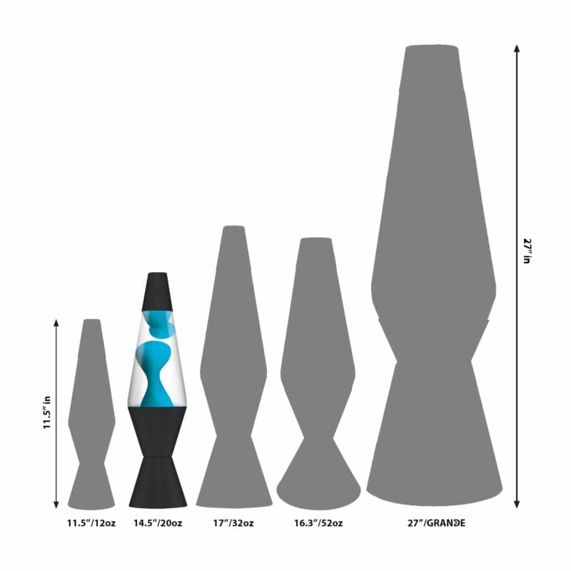 23130401US-LavaLamp-14-5-Neon-Blue-and-Clear-Size-web 14.5” LAVA® Lamp Neon – Blue/Clear/Black Size Comparison